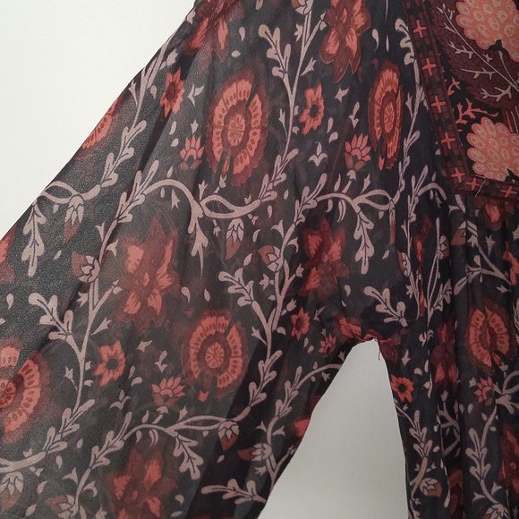 Ulla Johnson Silk Boho Floral Dress - Picture 11 of 13